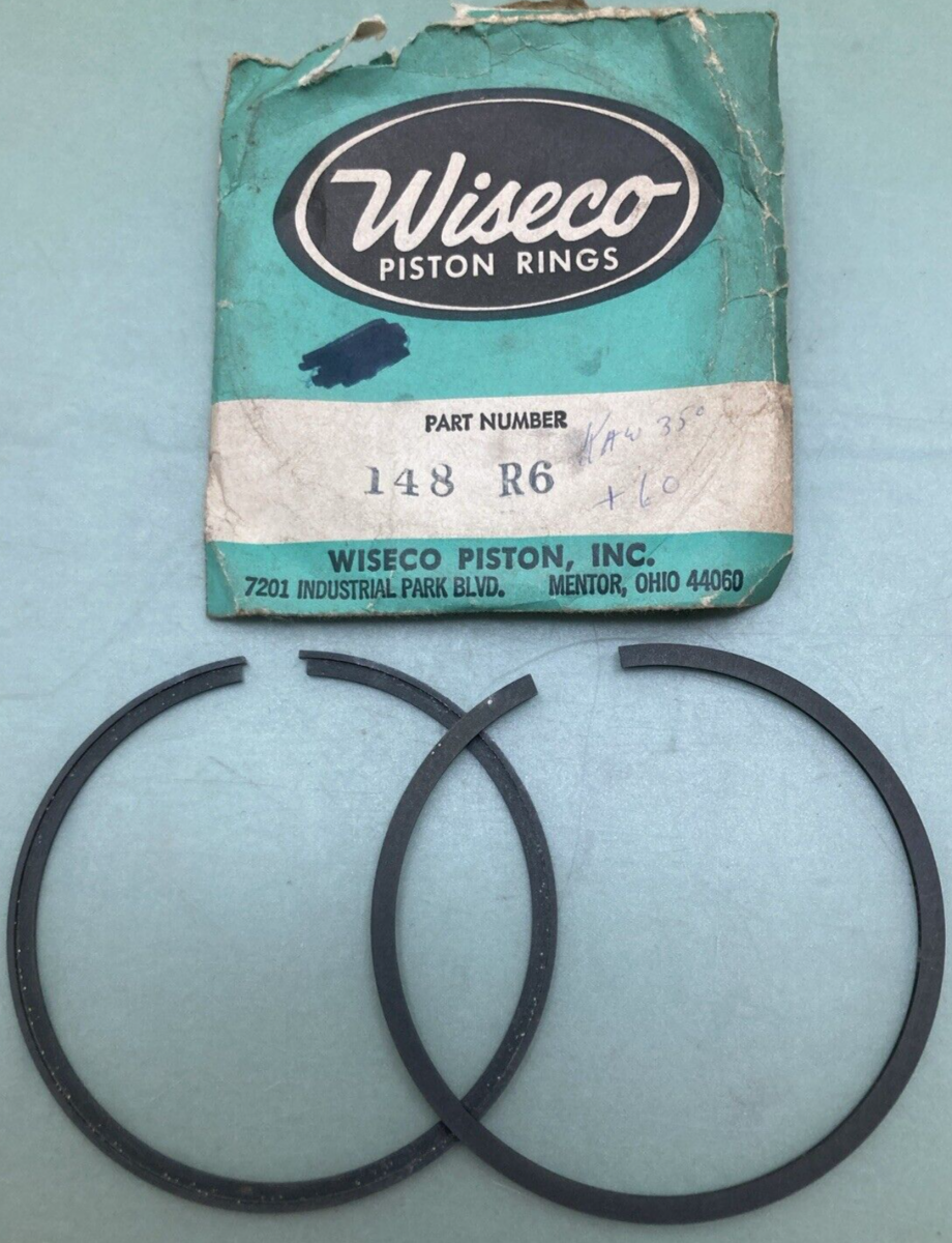 NEW WISECO 148 R6 PISTON RING SET