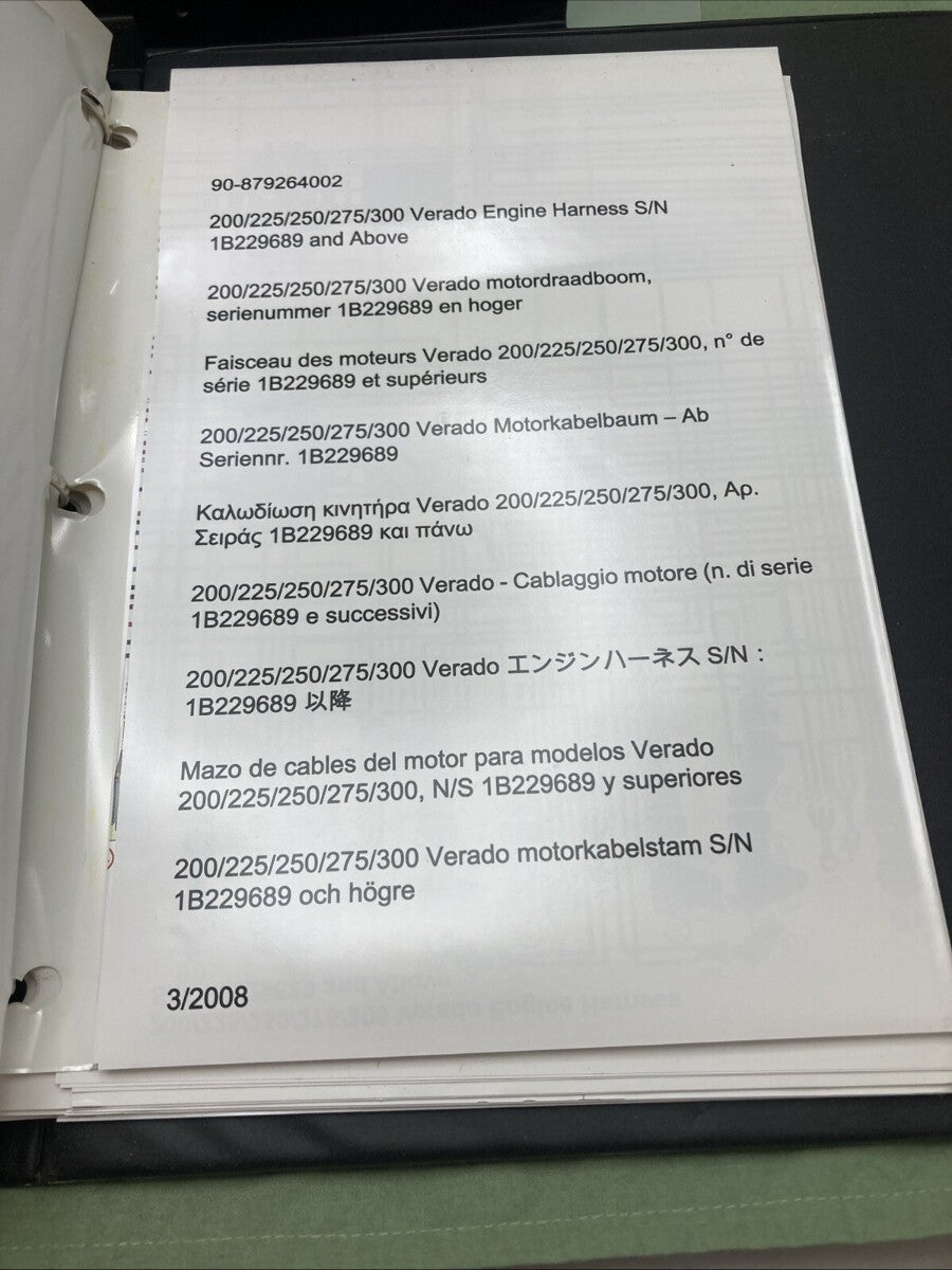 MERCURY 90-899755001 COLOR DIAGRAMS WIRING, FUEL FLOW, OIL FLOW, WATER FLOW