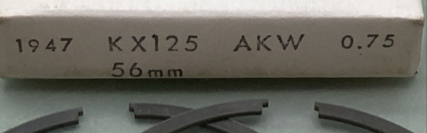 NEW REPLACES KAWASAKI 06-6920 PISTON RING SET 0.75MM O/S FITS '82-'85 KX125