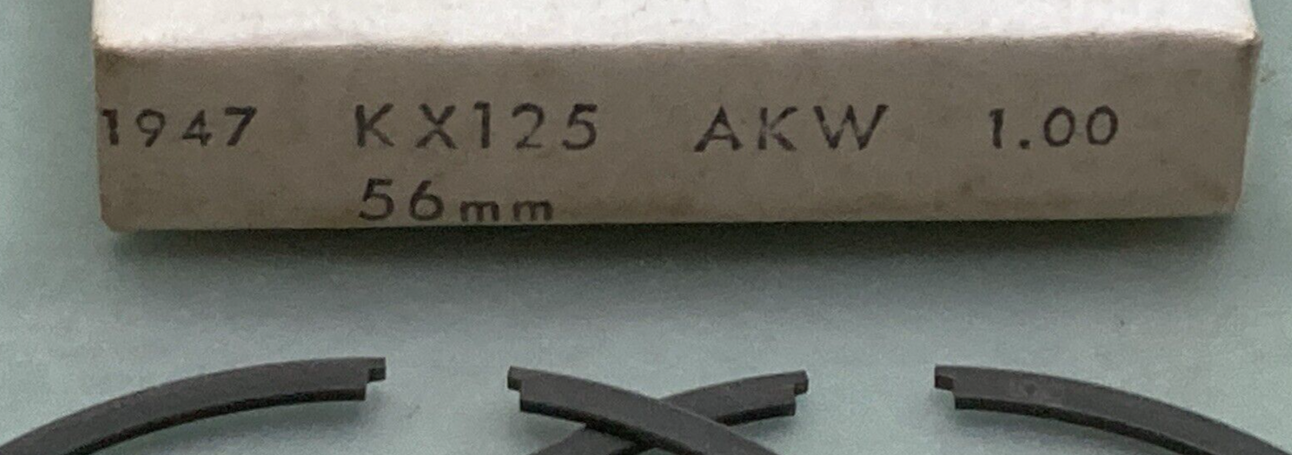 NEW REPLACES KAWASAKI 06-6921 PISTON RING SET 1.00MM O/S FITS '82-'85 KX125