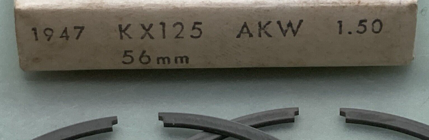 NEW REPLACES KAWASAKI 06-6923 PISTON RING SET 1.50MM O/S FITS '82-'85 KX125