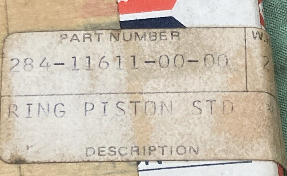 NEW GENUINE YAMAHA 284-11611-00 PISTON RING STD