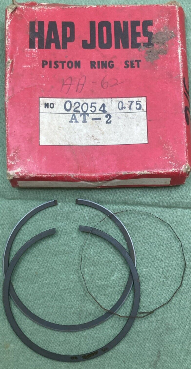 NEW HAP JONES 02054 PISTON RING SET 0.75 FOR YAMAHA AT-2 316-11610-30