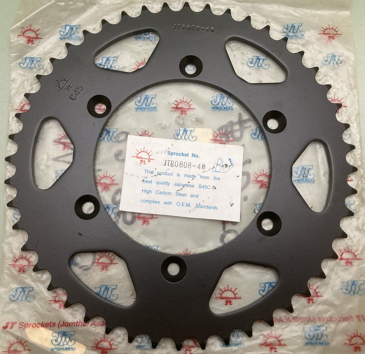 NEW JT STEEL JTR0808.48 SPROCKET 48T BLACK FITS KAWASAKI SUZUKI