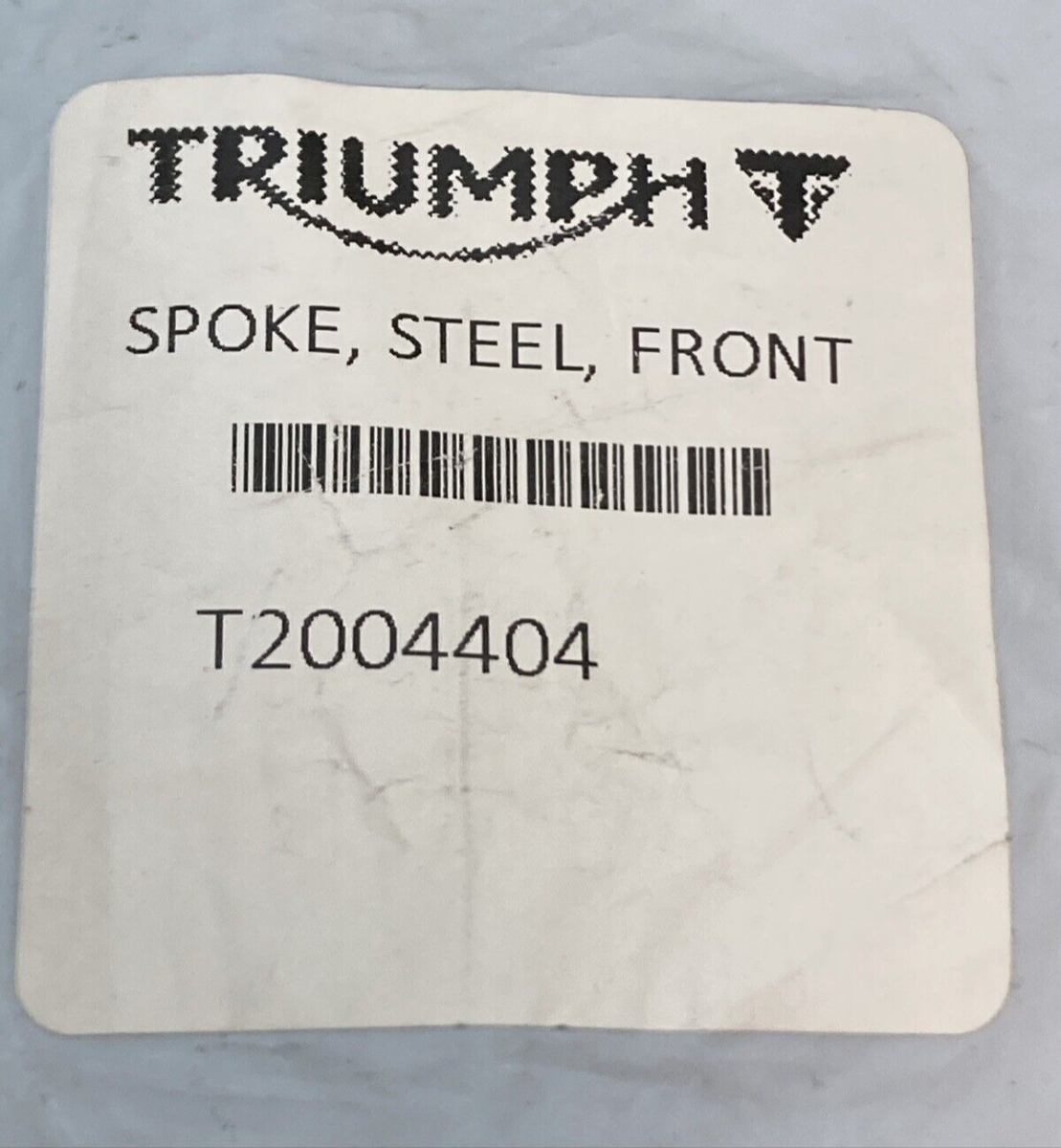 NEW GENUINE TRIUMPH T2004404 Spoke, Steel, Front Tiger