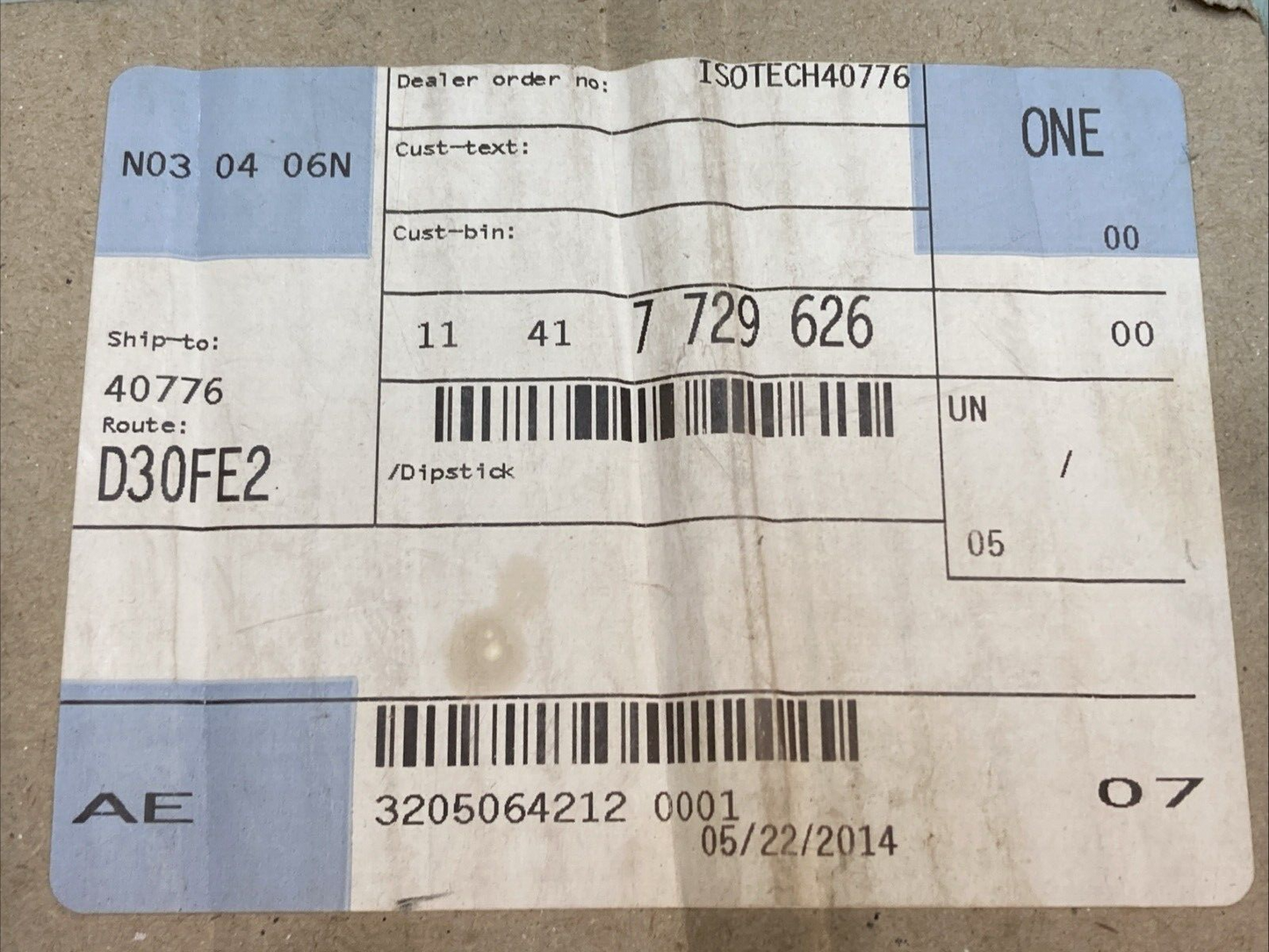 NEW GENUINE BMW 11417729626 Dipstick Motorrad 2011-2020