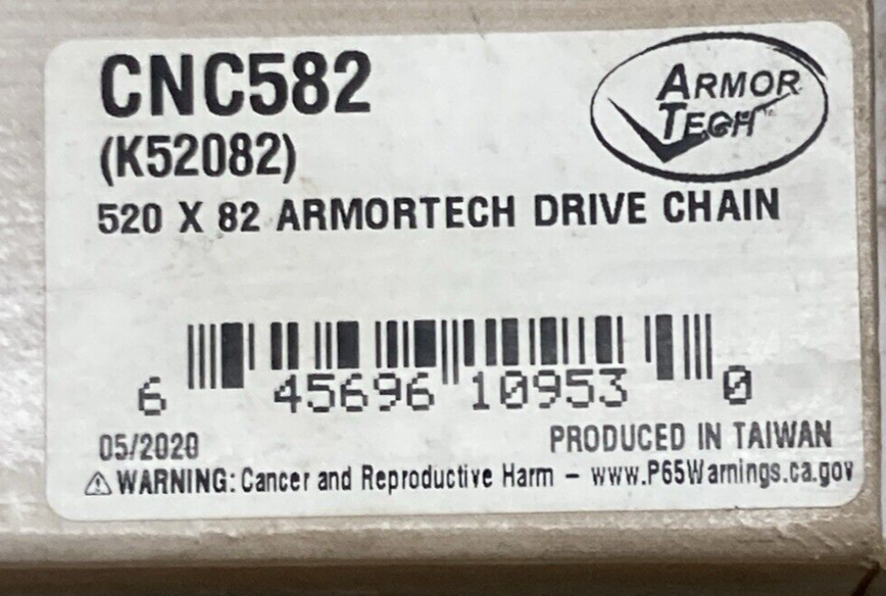 NEW GENUINE ARMORTECH CNC582 STANDARD CHAIN ATV 520 X 82