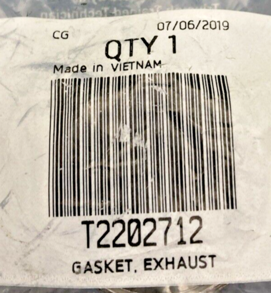 NEW GENUINE TRIUMPH T2202712 Gasket, Exhaust Scrambler 1200 Bond Edition