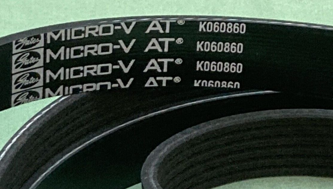 NEW GENUINE GATES K060860 BELT SERPENTINE MICRO-V 86-9/16" 6 RIB
