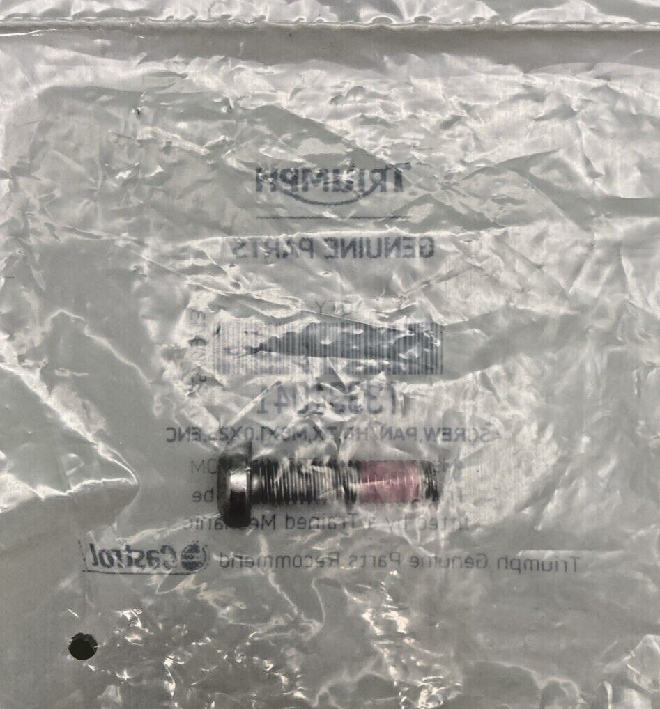 QTY 3 NEW GENUINE TRIUMPH T3331041 Screw, Pan/hd, Tx, M6X1.0X25, Enc