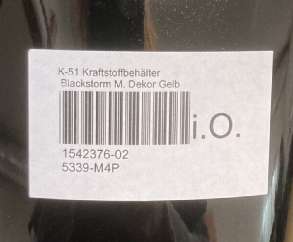 NEW GENUINE BMW 16111542376 FUEL TANK ADVENTURE BLACKSTORM FOR R1250