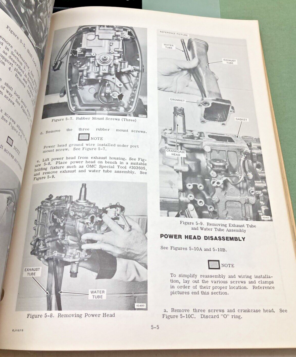 JOHNSON OUTBOARDS JM-7804, JM-7805 SERVICE MANUAL SET 1978
