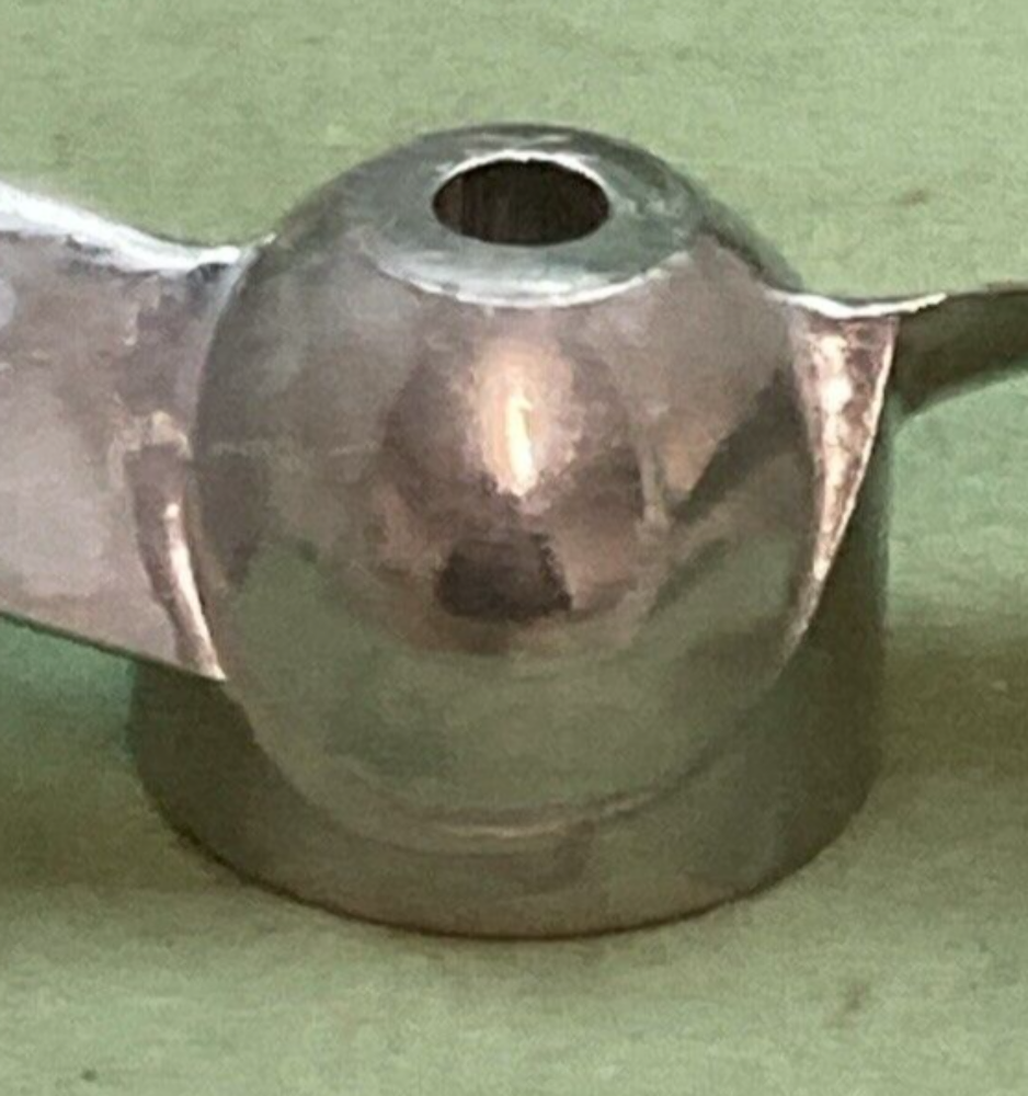 NEW GENUINE SHORTY EVANS 1200 Die-Cast Aluminum Propeller SilverTrol (70-80)