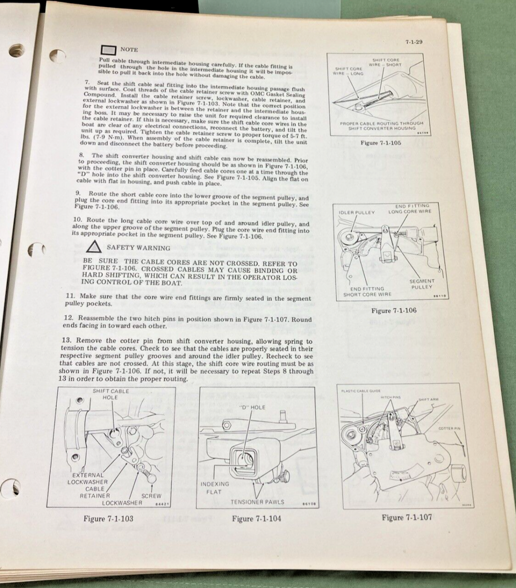 OMC 982884 STERN DRIVE 120, 140, 3.8 LITRE, 185, 200, 230, 260 MODELS MANUAL '80