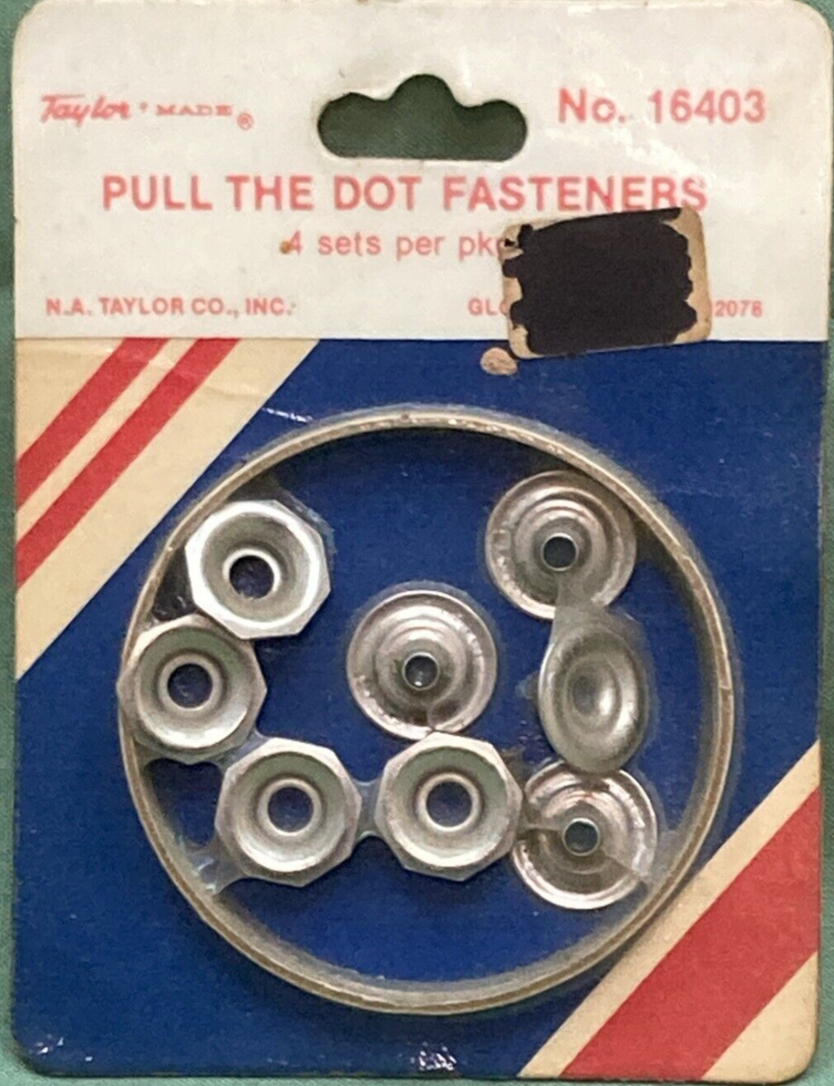 QTY 4 NEW TAYLOR MADE 16403 PULL THE DOT FASTENER SETS