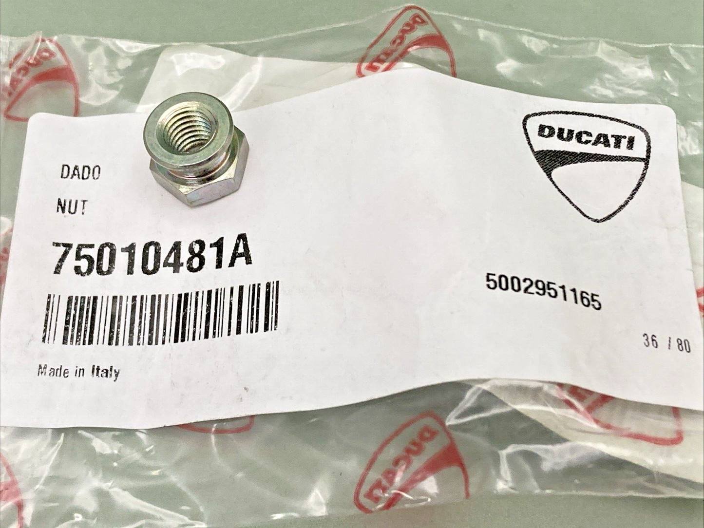 NEW GENUINE DUCATI 75010481A NUT