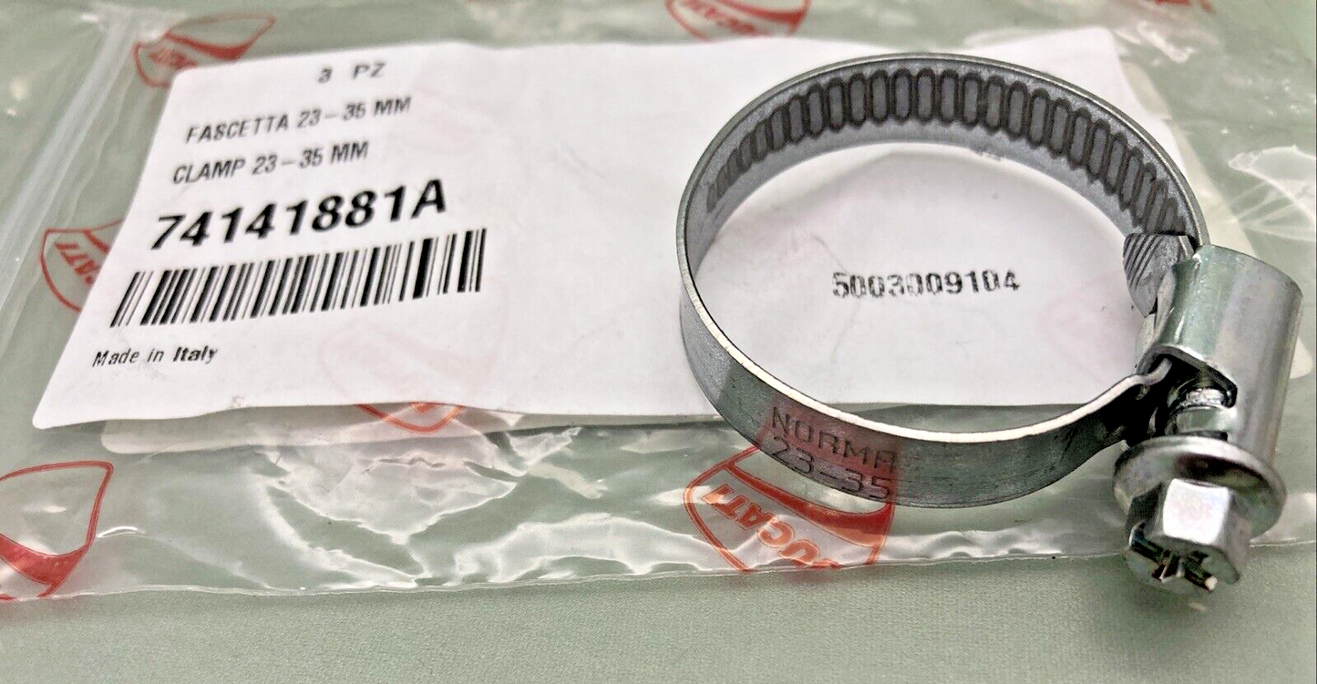 NEW GENUINE DUCATI 74141881A CLAMP 23-35 MM