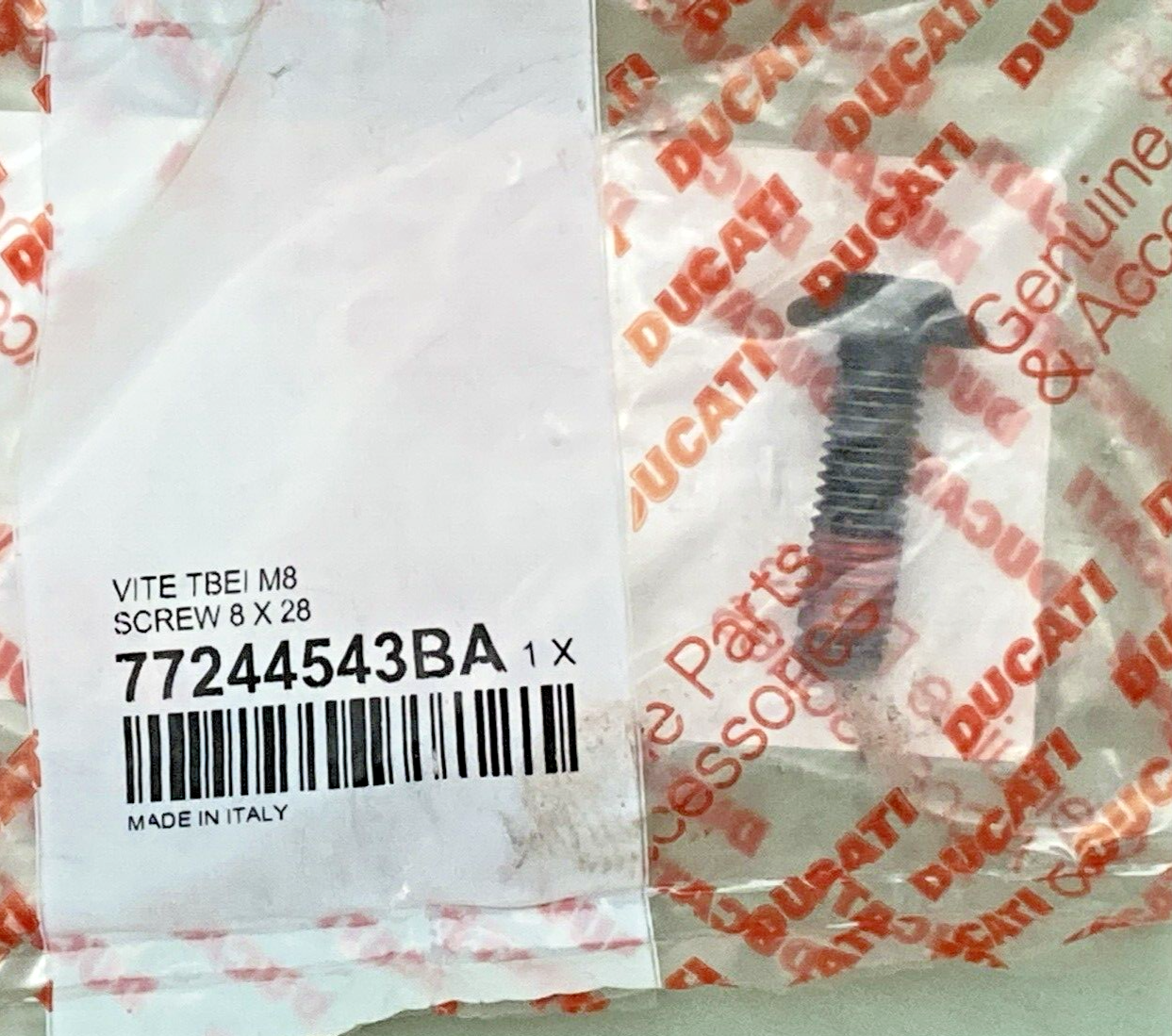 NEW GENUINE DUCATI 77244543BA SCREW