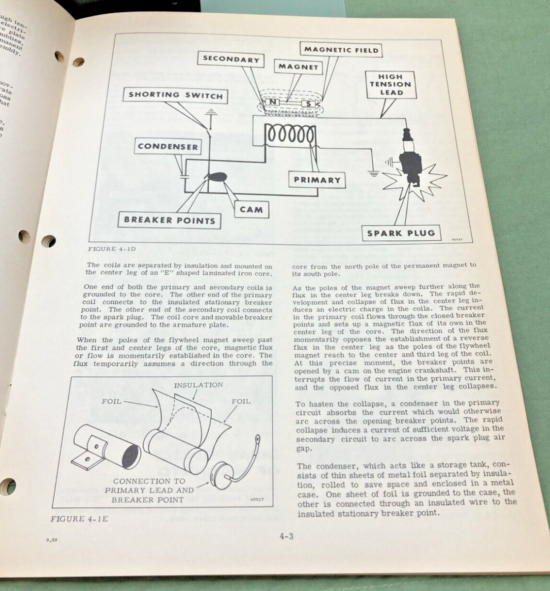 EVINRUDE 4592 SPORTWIN 9 1/2 HP MODELS 9922, 9923 SERVICE MANUAL 1969