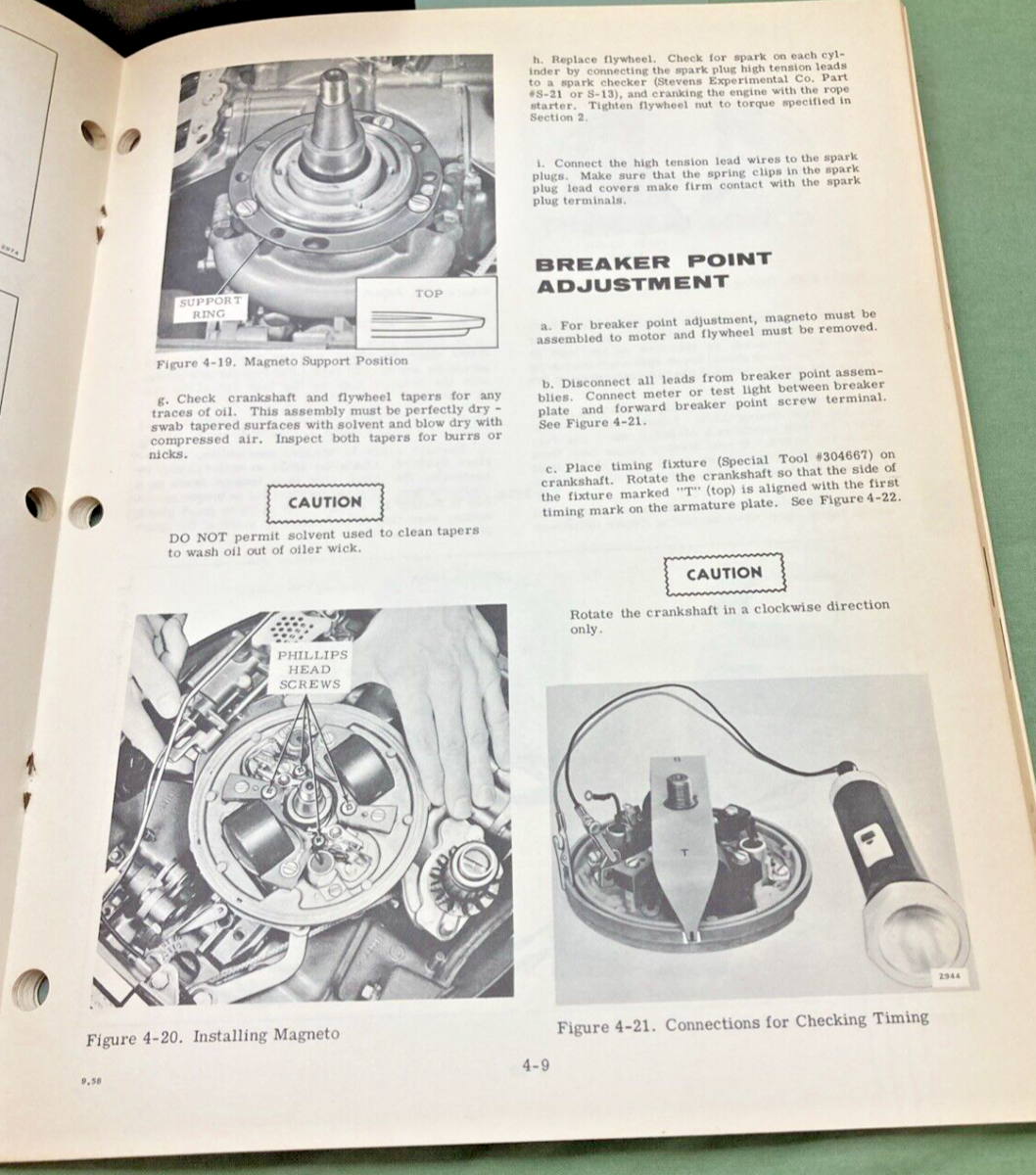 EVINRUDE 4481 4480 SERVICE MANUAL LOT 1968