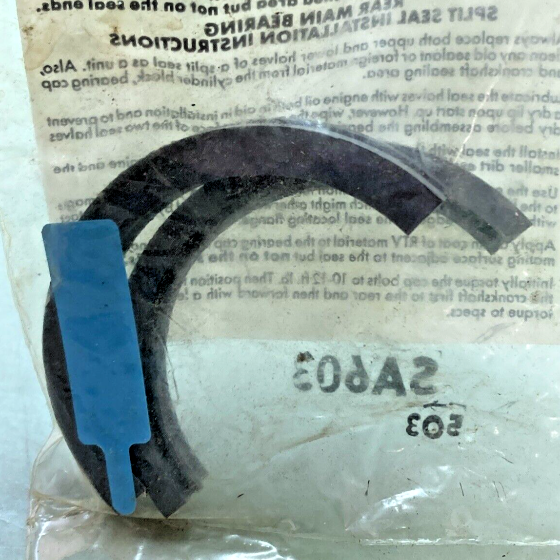 NEW SA603 REAR MAIN BEARING SPLIT SEAL INSTALLATION