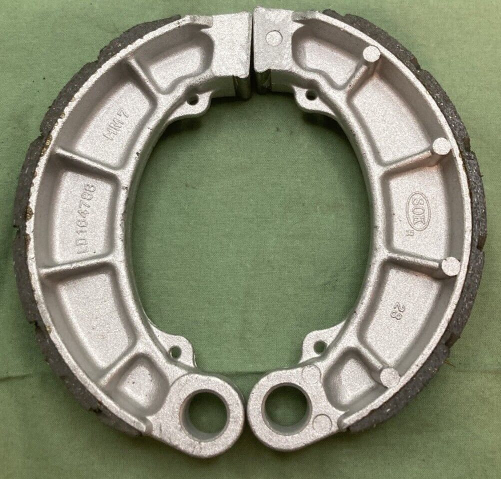 NEW EMGO 93-39184 BRAKE SHOE SET GROOVED REAR FOR HONDA ATV
