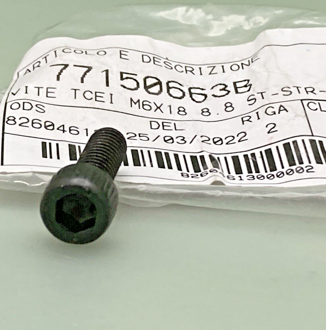 NEW GENUINE DUCATI 77150663B SCREW TCEI M6X18