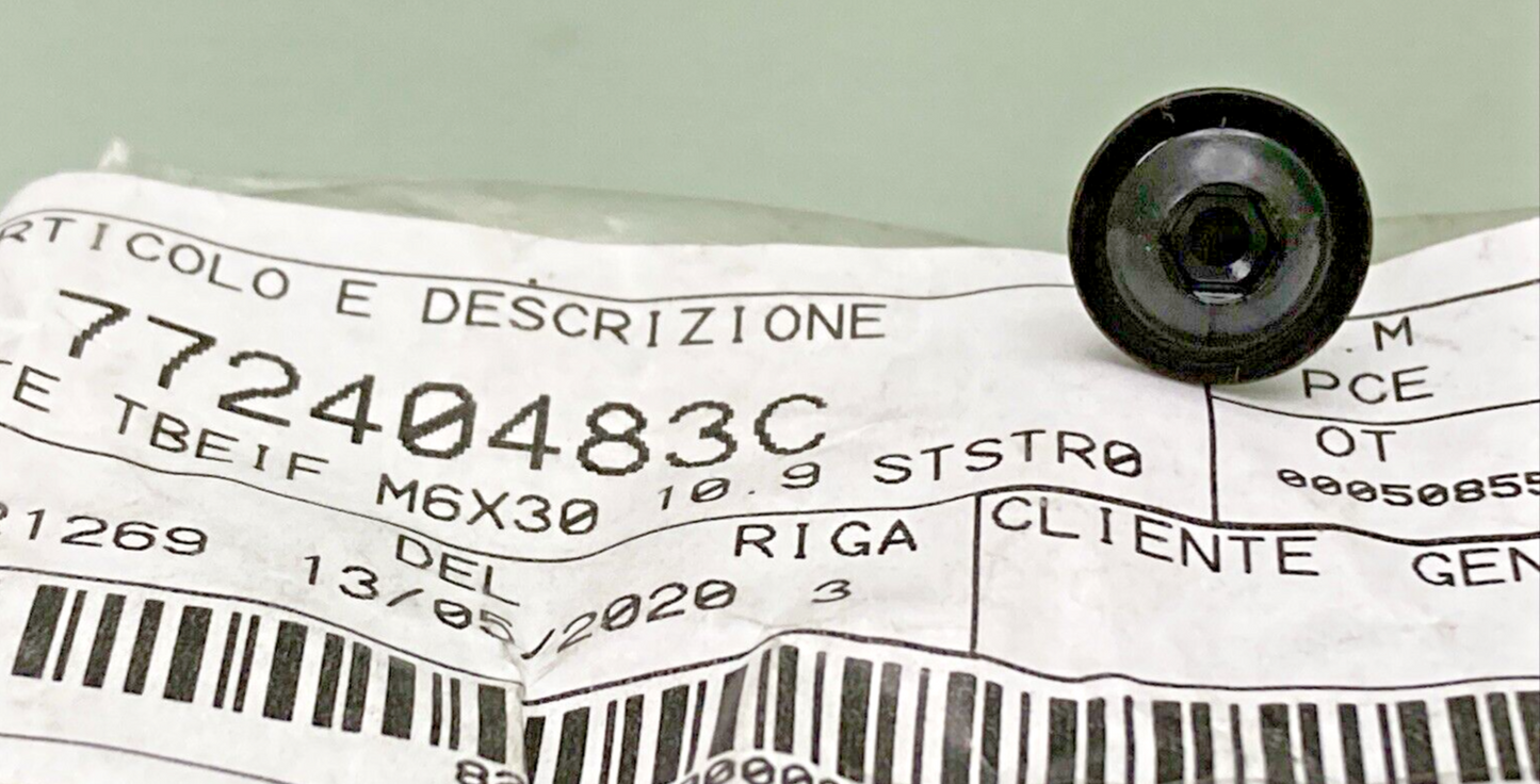 NEW GENUINE DUCATI 77240483C SCREW M6X30