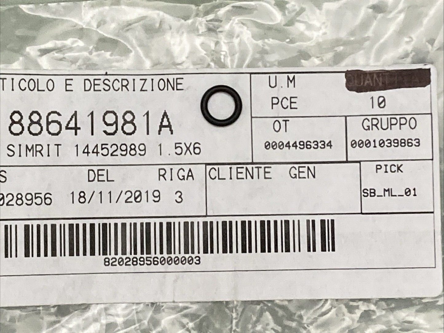 QTY 2 NEW GENUINE DUCATI 88641981A O-RING 1.5X6