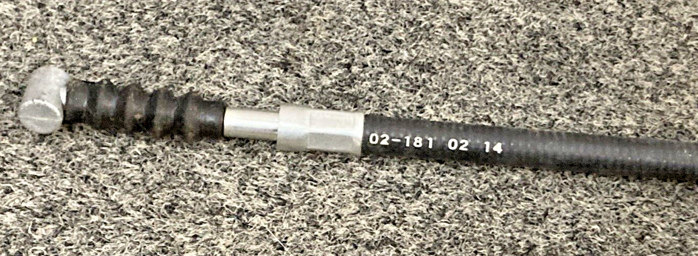 NEW MOTION PRO 02-181 REAR BRAKE FOOT CABLE, BLACK VINYL, HONDA 43470-HB3-000