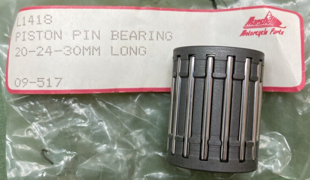 NEW GENUINE MARSHALL 09-517 PISTON PIN BEARING 24X24X30