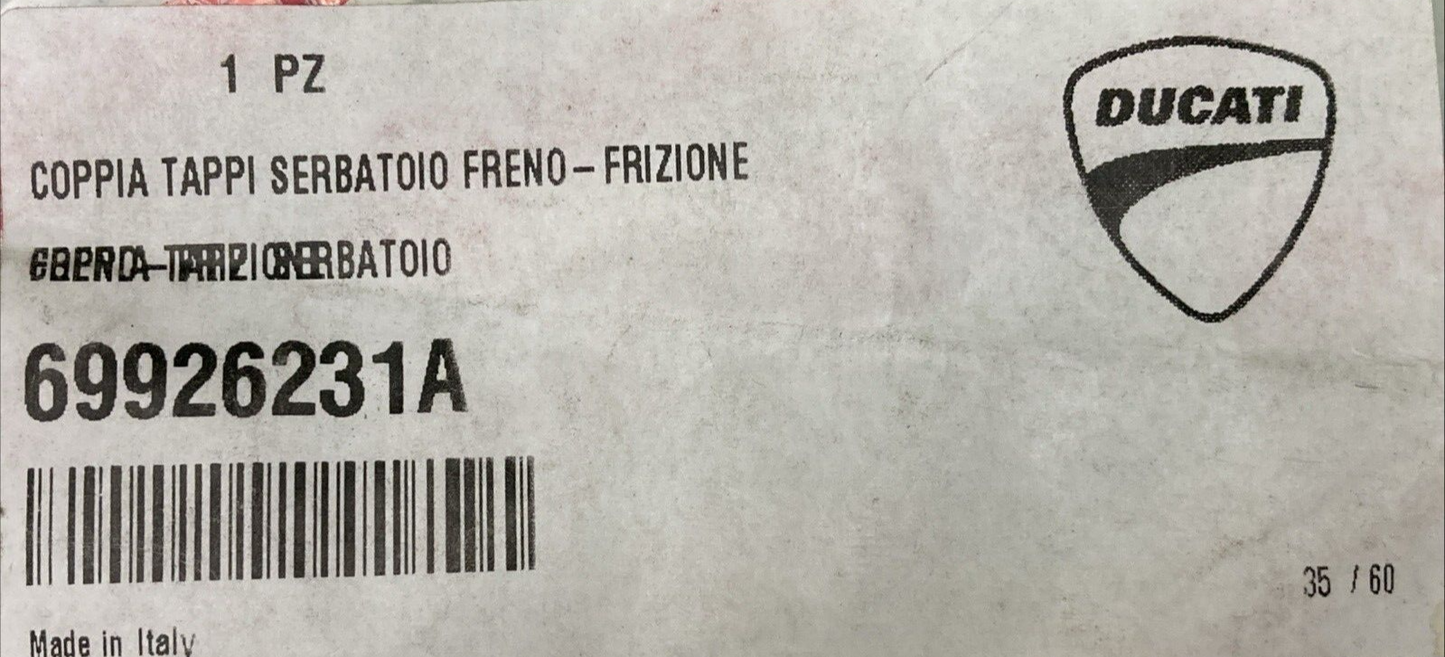 NEW GENUINE DUCATI 69926231A CAPS KIT