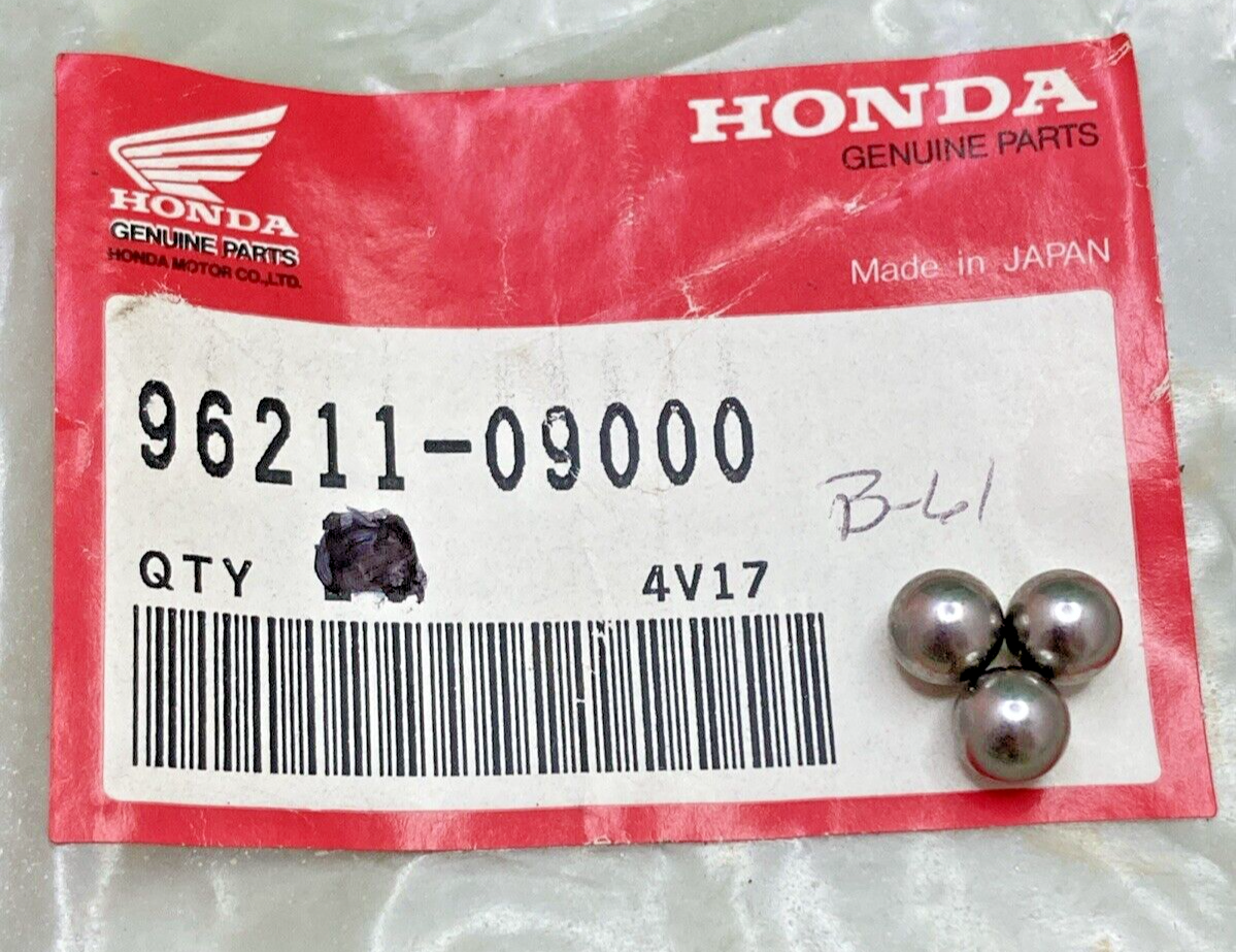 QTY 3 NEW HONDA 96211-09000 BALL
