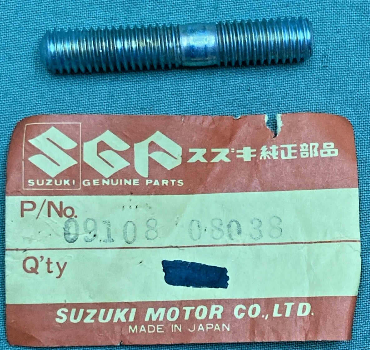 NEW GENUINE SUZUKI 09108-08038 Stud Bolt (8X30) FRONT FORK