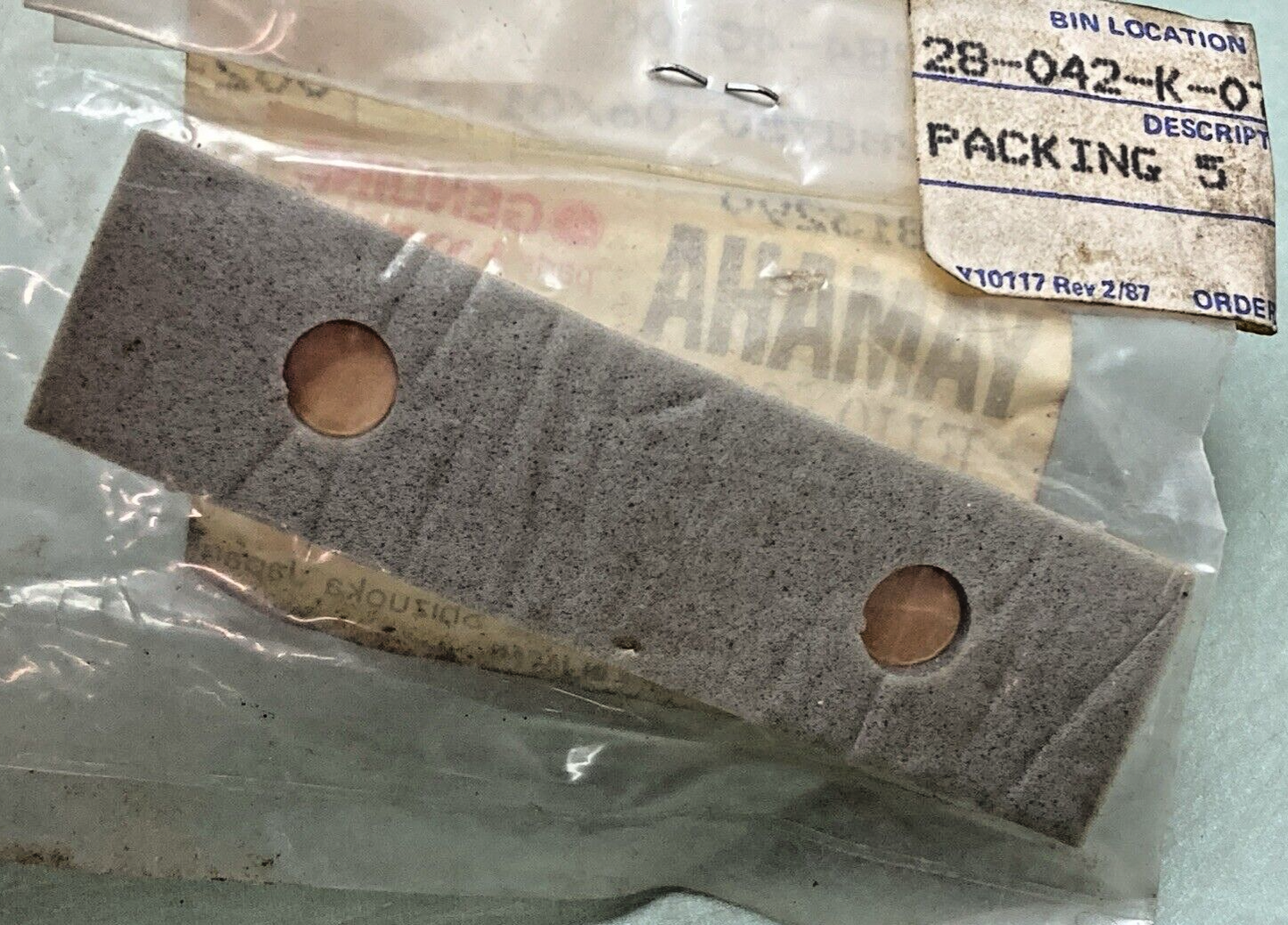 NEW GENUINE YAMAHA EU0-62284-40 PACKING #5