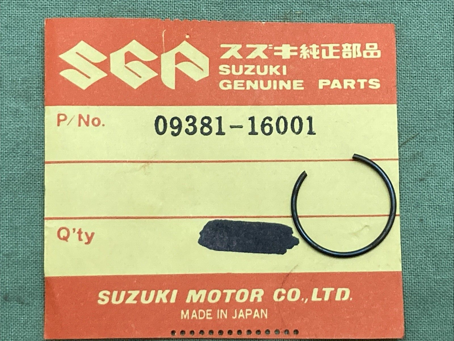 QTY 4 NEW GENUINE SUZUKI 09381-16001 CIR CLIP SNAP RING