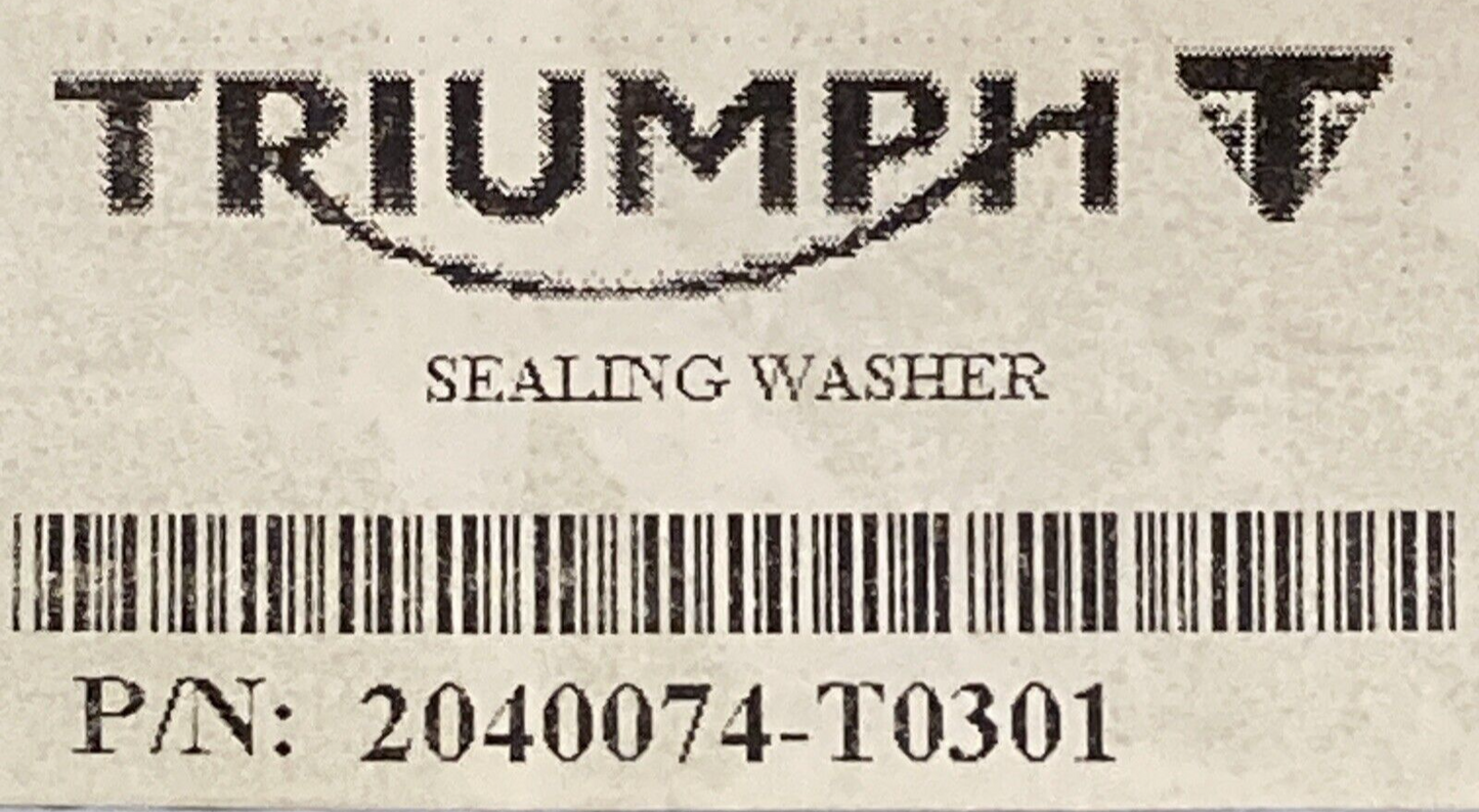 QTY 2 NEW GENUINE TRIUMPH 2040074-T0301