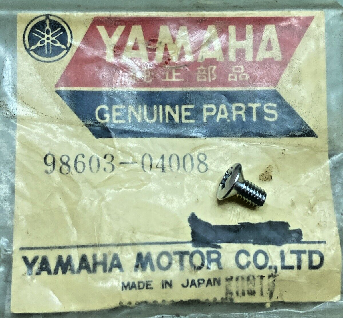 QTY 6 NEW GENUINE YAMAHA 98603-04008 SCREW, OVAL HEAD