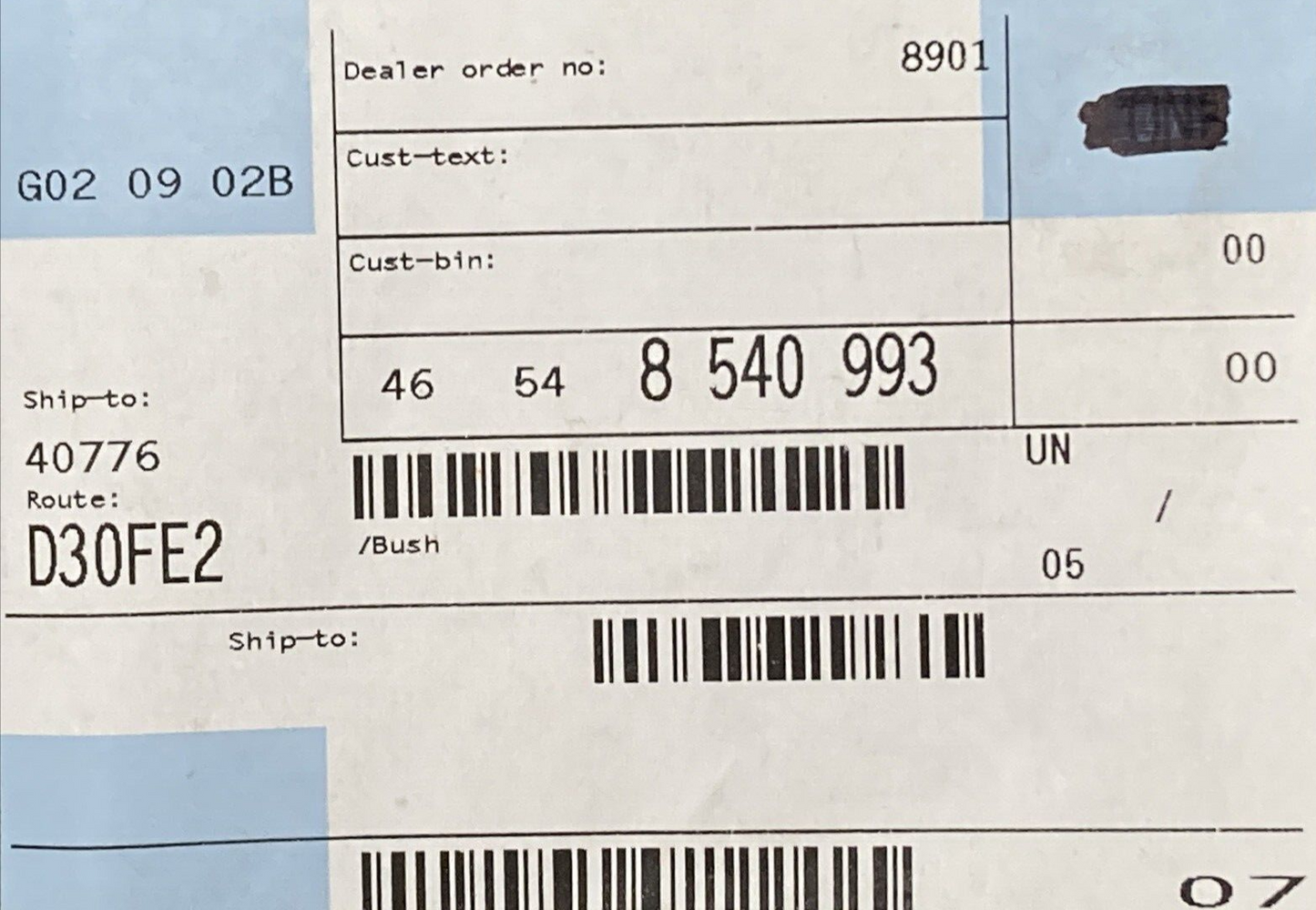 NEW GENUINE BMW 46 54 8 540 993 BUSHING 46548540993