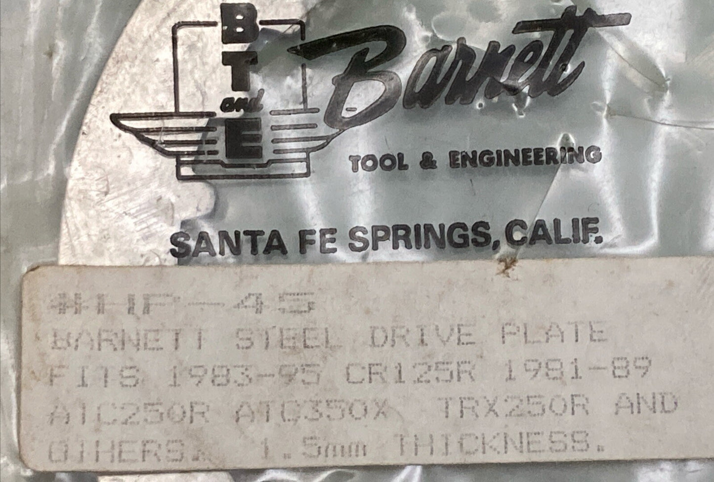 NEW GENUINE BARNETT HP-45 STEEL DRIVE PLATE
