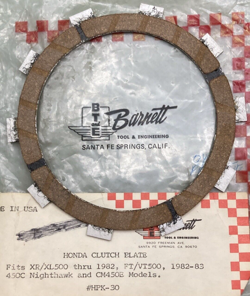 NEW GENUINE BARNETT HPK-30 CLUTCH PLATE