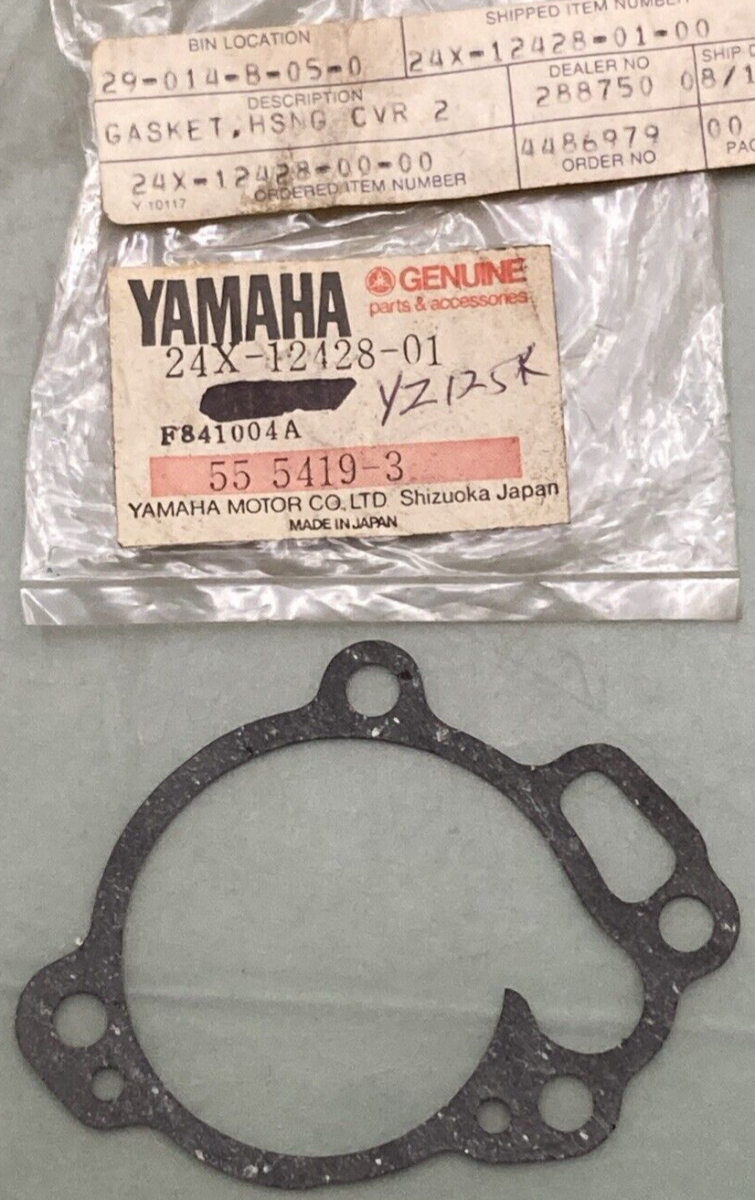 NEW GENUINE YAMAHA 24X-12428-01 Gasket Housing Cover WATER PUMP