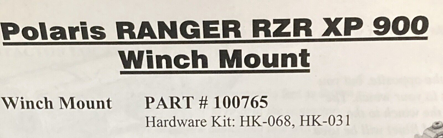NEW GENUINE KFI 100765 Winch Mount