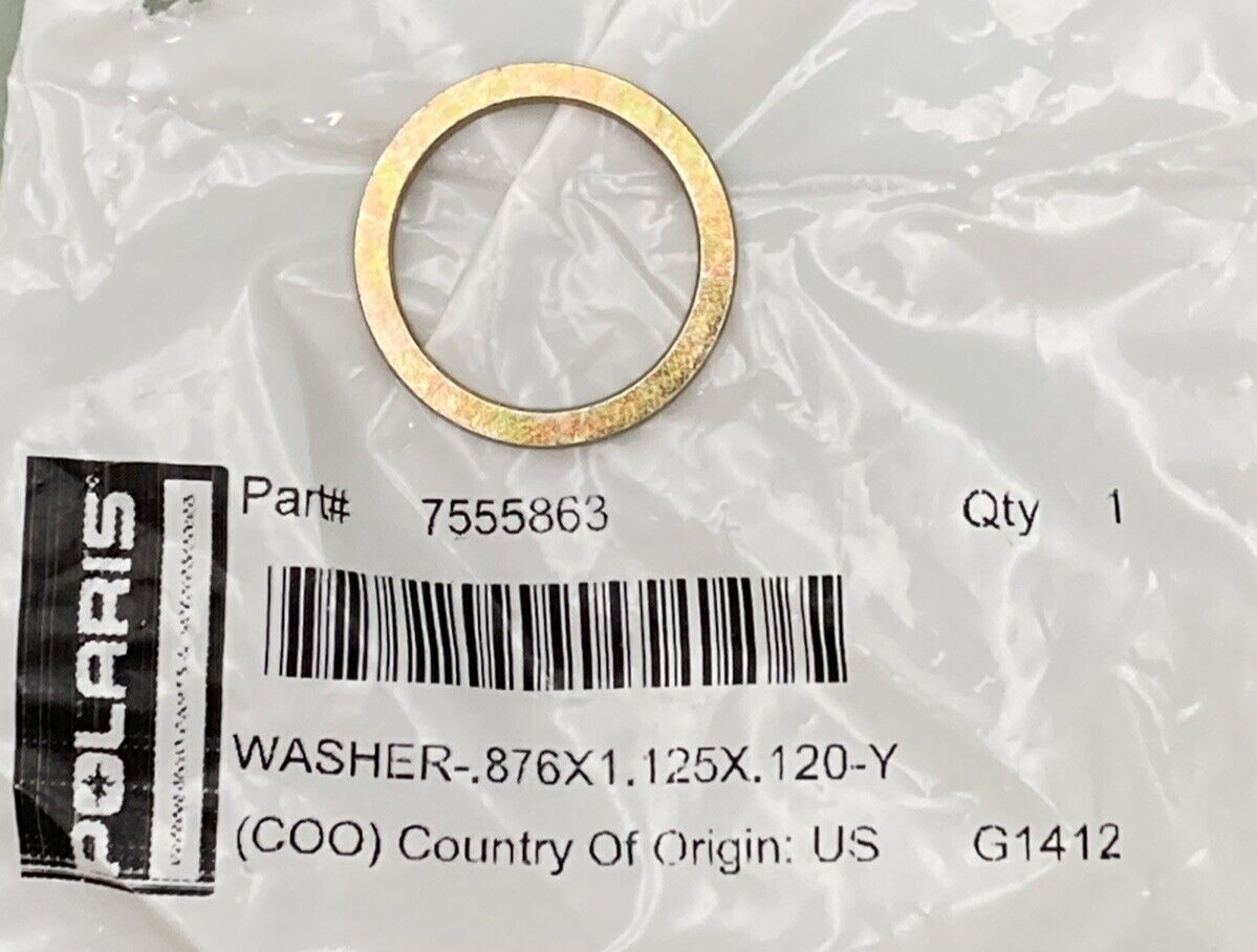 QTY 2 NEW GENUINE POLARIS 7555863 WASHER 876 X 1.125 X 120-Y