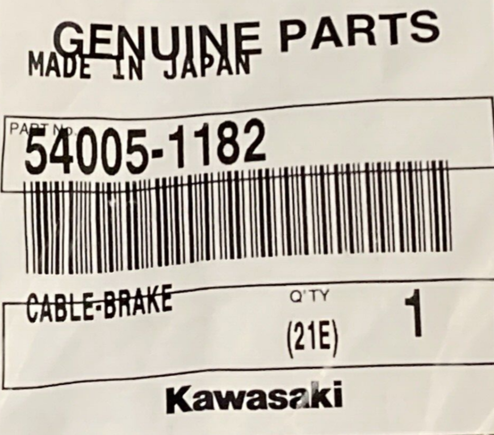 NEW GENUINE KAWASAKI 54005-1182 Cable - Brake