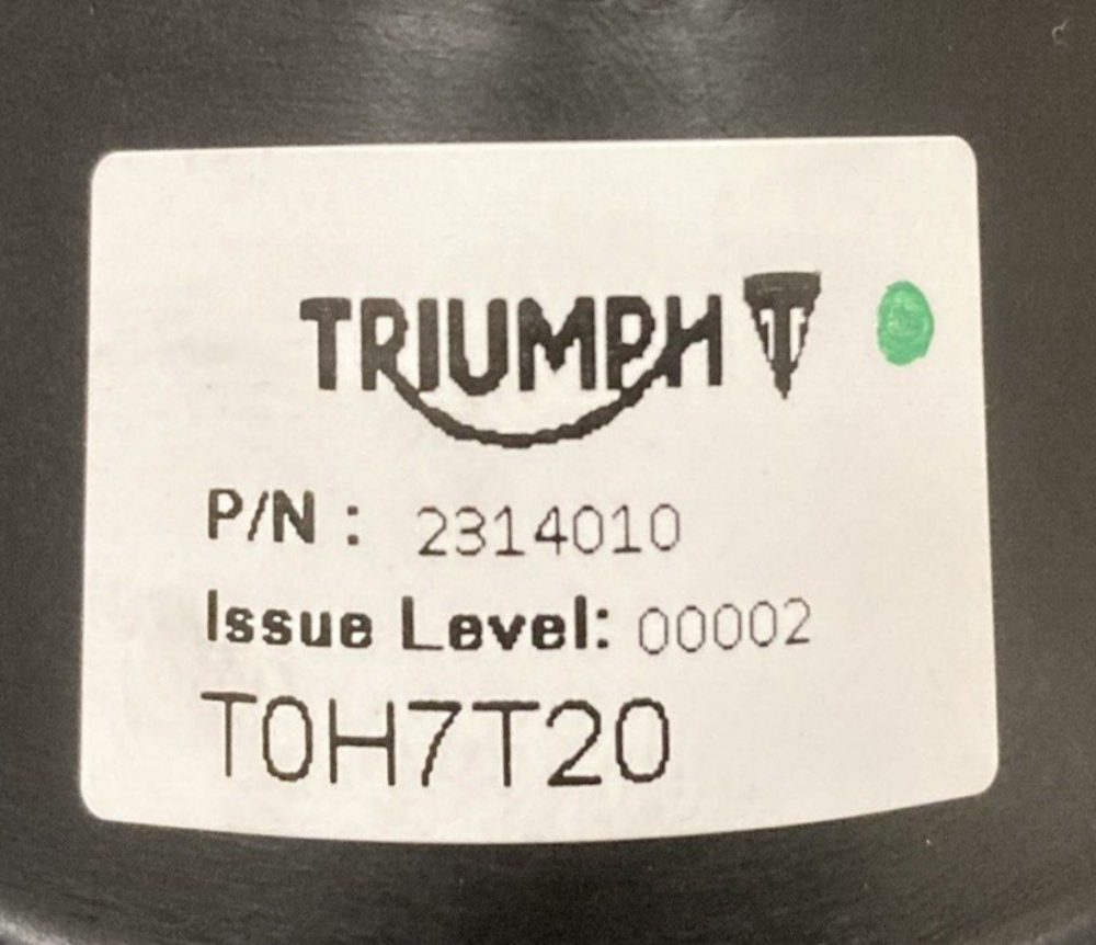 NEW GENUINE TRIUMPH T2314010 Seat, Pillion, Embroidered Silver