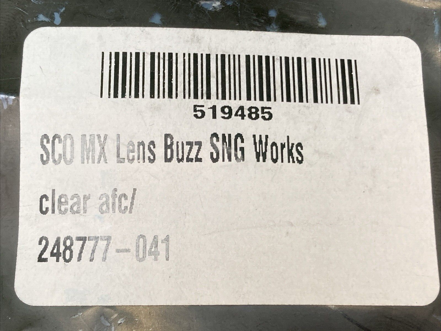 NEW GENUINE SCOTT 248777-041 BUZZ MX WKS NO FOG LENS SNG YTH CLEAR