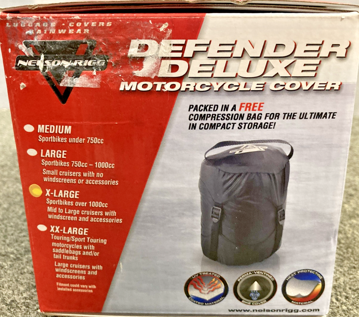 NEW GENUINE NELSON-RIGG MC-904-04-XL DEFENDER DELUXE COVER, X-LARGE, BLACK