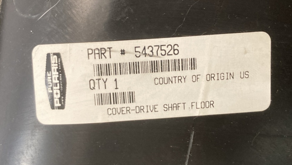 NEW GENUINE POLARIS 5437526 Cover Drive Shaft Floor