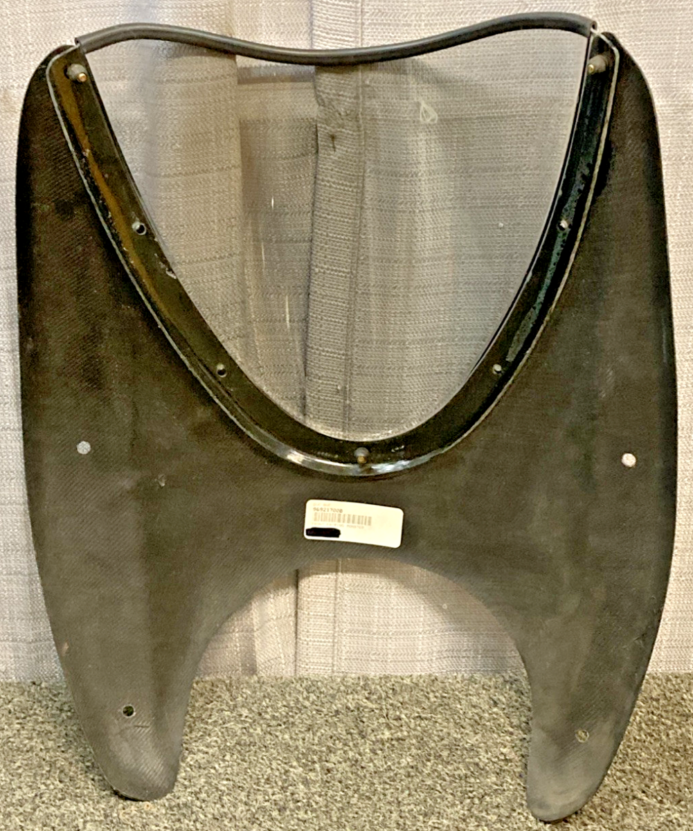 NEW GENUINE DUCATI 96921700B CARBON AND PLEXIGLASS WINDSCREEN, DUCATI MONSTER S4
